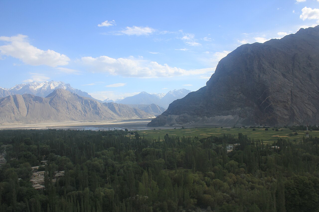Snowy mountain landscape in Gilgit-Baltistan